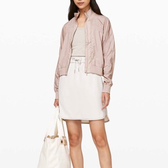 Lululemon Serve It lightweight Zip up jacket Size 4 Pale Pink Muse pockets - Picture 3 of 12